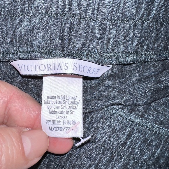 VICTORIA'S SECRET Charcoal Pj Jogger Pants Bejeweled Sz M - Picture 9 of 10